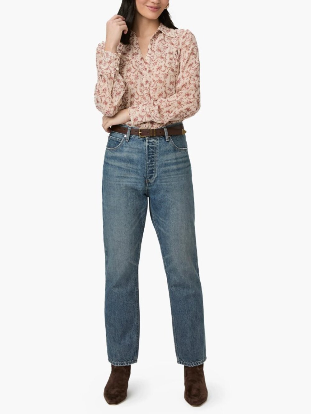 PAIGE Billy High Rise Crop Straight Ankle Soundcheck Denim Size 28 NEW